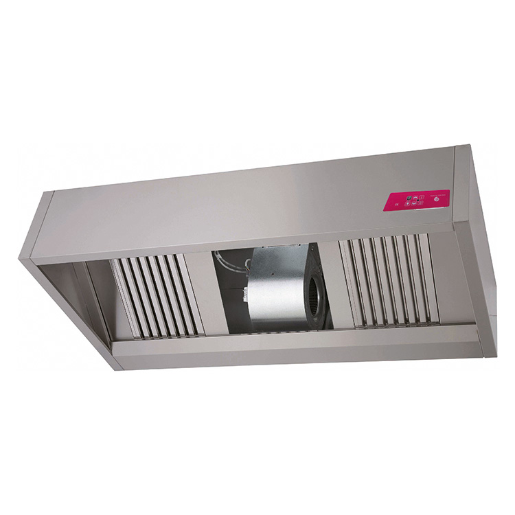 Gastro-Inox box model afzuigkap met motor 1500 x 1100 x 540 mm