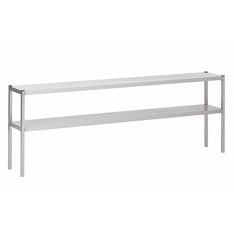 Gastro-Inox RVS dubbele etagère 1600 x 300 x 700 mm