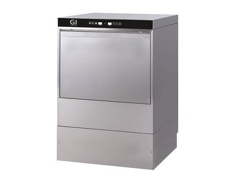 Gastro-Inox digitale vaatwasmachine met pomp en zeepdispenser 50x50 cm 400V