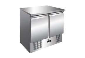 Gastro-Inox RVS werkbank met 1 deur & 2 laden geforceerd gekoeld