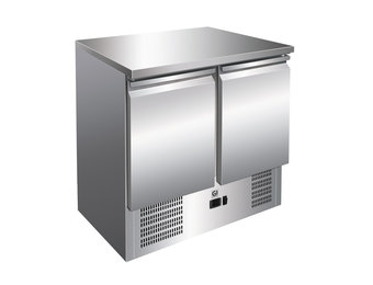 Gastro-Inox RVS werkbank met 1 deur & 2 laden geforceerd gekoeld