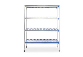 Aluminium opbergrek 1280 x 405 x 1685 mm