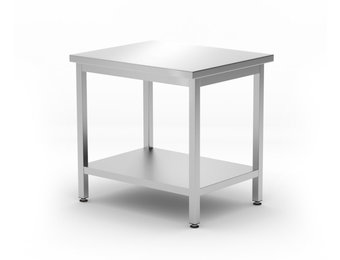 Centrale werktafel met schap Budget Line 800 x 600 x 850 mm