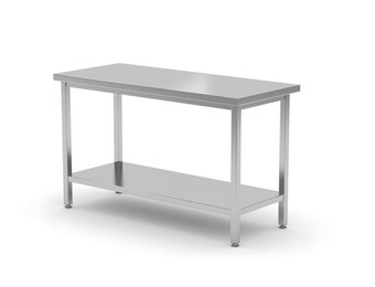 Centrale werktafel Profile Line met plank 1400 x 700 x 850 mm