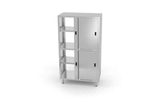 Doorgangskast met tussenblad en schuifdeuren 1000 x 600 x 1800 mm