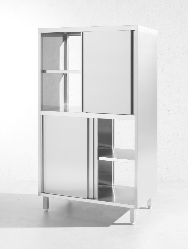 Doorgangskast met tussenblad en schuifdeuren 800 x 500 x 1800 mm