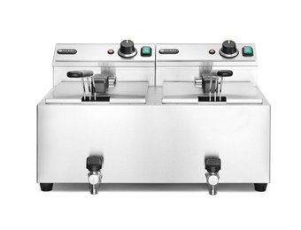 Friteuse Profi Line 209301 dubbel 2x 8L met aftapkraan