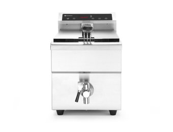 Inductie friteuse enkel met aftapkraan 8L
