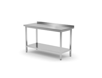 Muurwerktafel met schap 1400 x 700 x 850 mm geschroefd