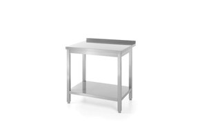 Muurwerktafel met opstaande rand en schap 800 x 600 x 850 mm