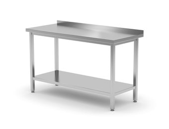 Muurwerktafel met opstaande rand en schap 1000 x 600 x 850 mm