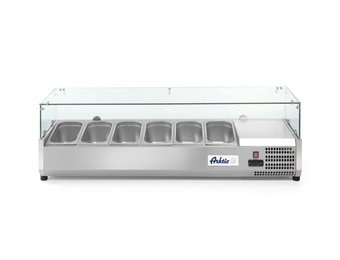 Opzetkoelvitrine Arktic voor 6x GN 1/3 glazen display