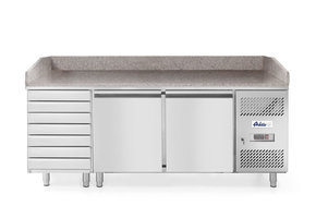 Pizzawerkbank met 2 deuren en 7 lades 280L