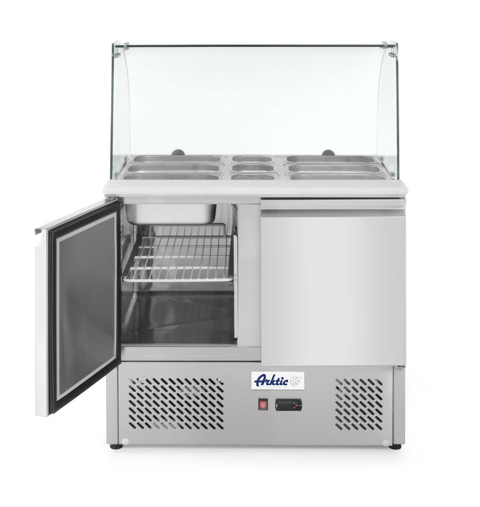 Saladette Arktic 300L glasvitrine 2 deurs