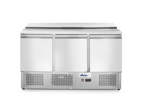 Saladette Arktic 380L klapdeksel 3 deurs
