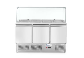 Saladette Arktic 380L glasvitrine 3 deurs