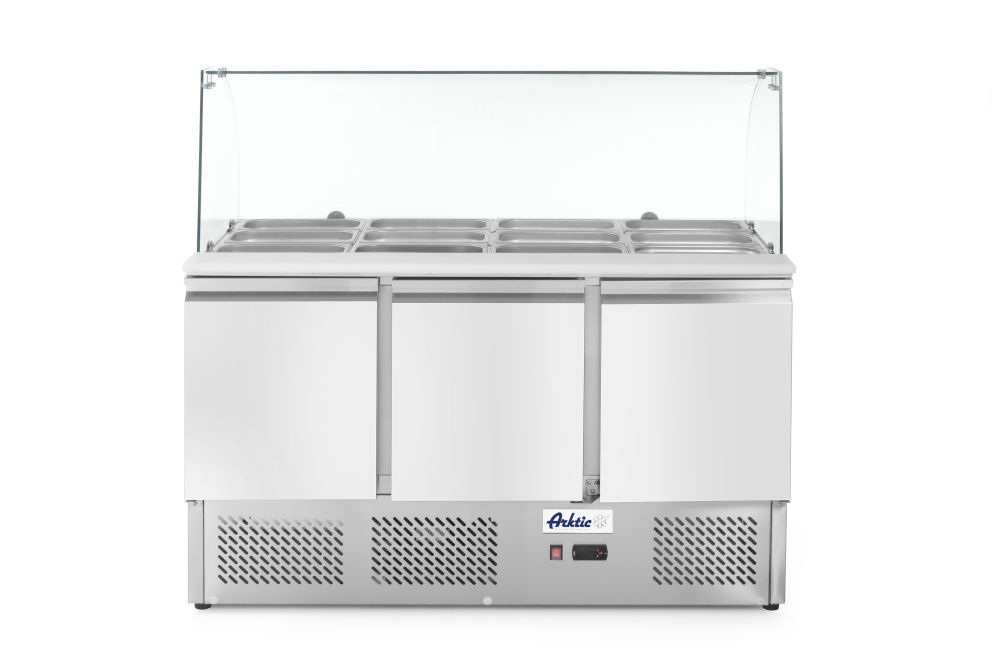 Saladette Arktic 380L glasvitrine 3 deurs
