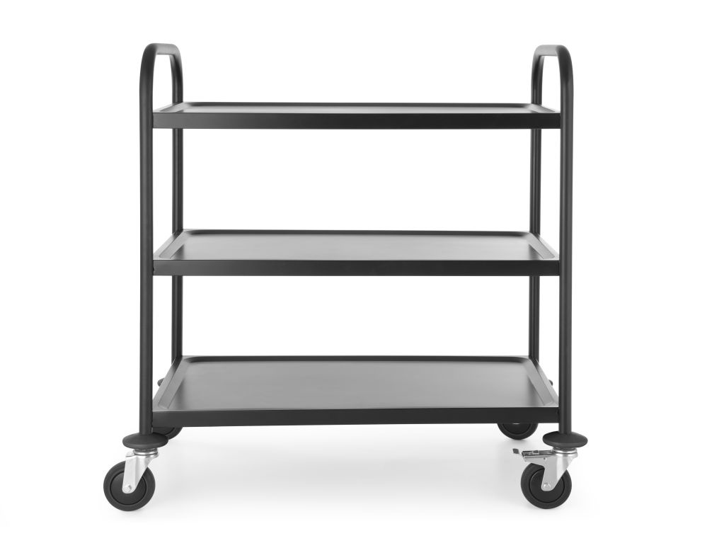 Serveerwagen 811320 met 3 shappen zwart