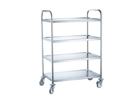 Serveerwagen 810118 met 4 schappen grijs