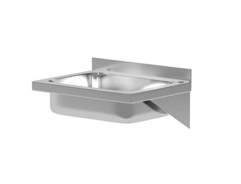 Spoelbak RVS wandmontage 350 x 250 x 100 mm