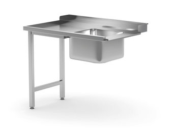 Spoeltafel voor vaatwassers rechterzijde 1200 x 700 mm