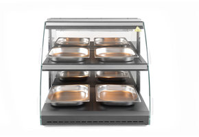 Warmhoudvitrine Quartz tweelaags 4x GN 1/2