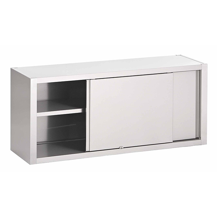 Gastro-Inox RVS wandkast met schuifdeuren 1900 x 400 x 600 mm
