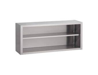 Gastro-Inox RVS open wandkast 1300 x 400 x 600 mm