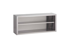 Gastro-Inox RVS open wandkast 1500 x 400 x 600 mm
