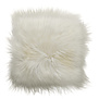 Sitzkissen vom Island Schaffell in Weiß