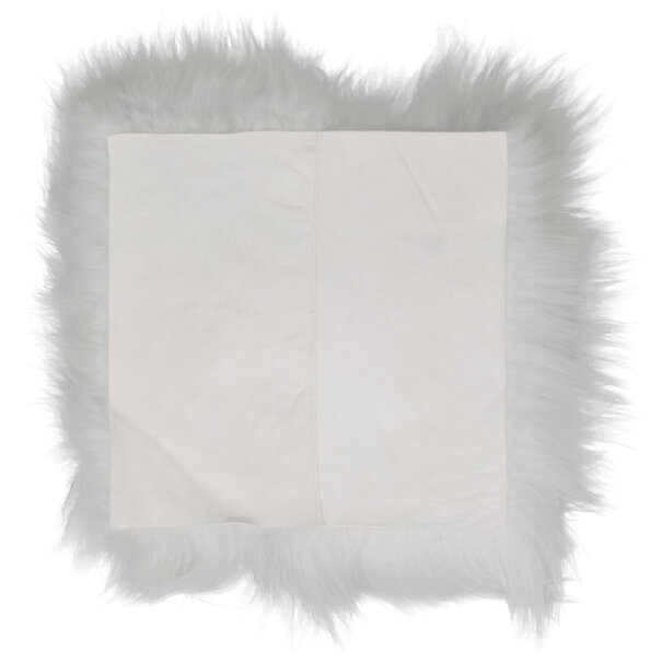 Van Buren seit 1861 Sitzkissen vom Island Schaffell in Weiß