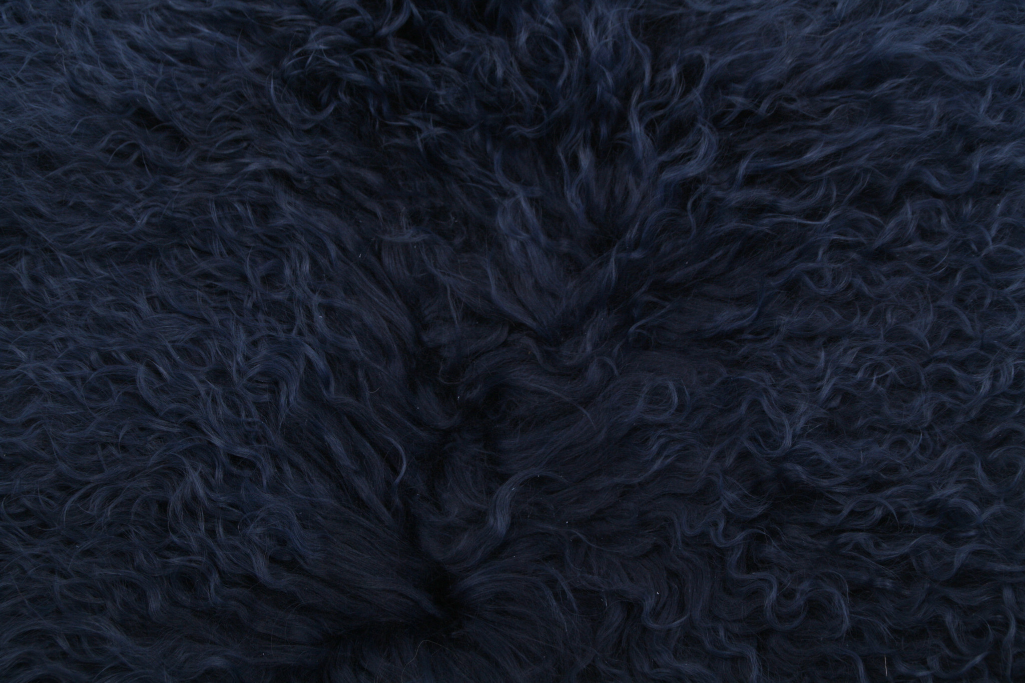 Weiches Navy Blau Kissen vom Tibet Schaffell