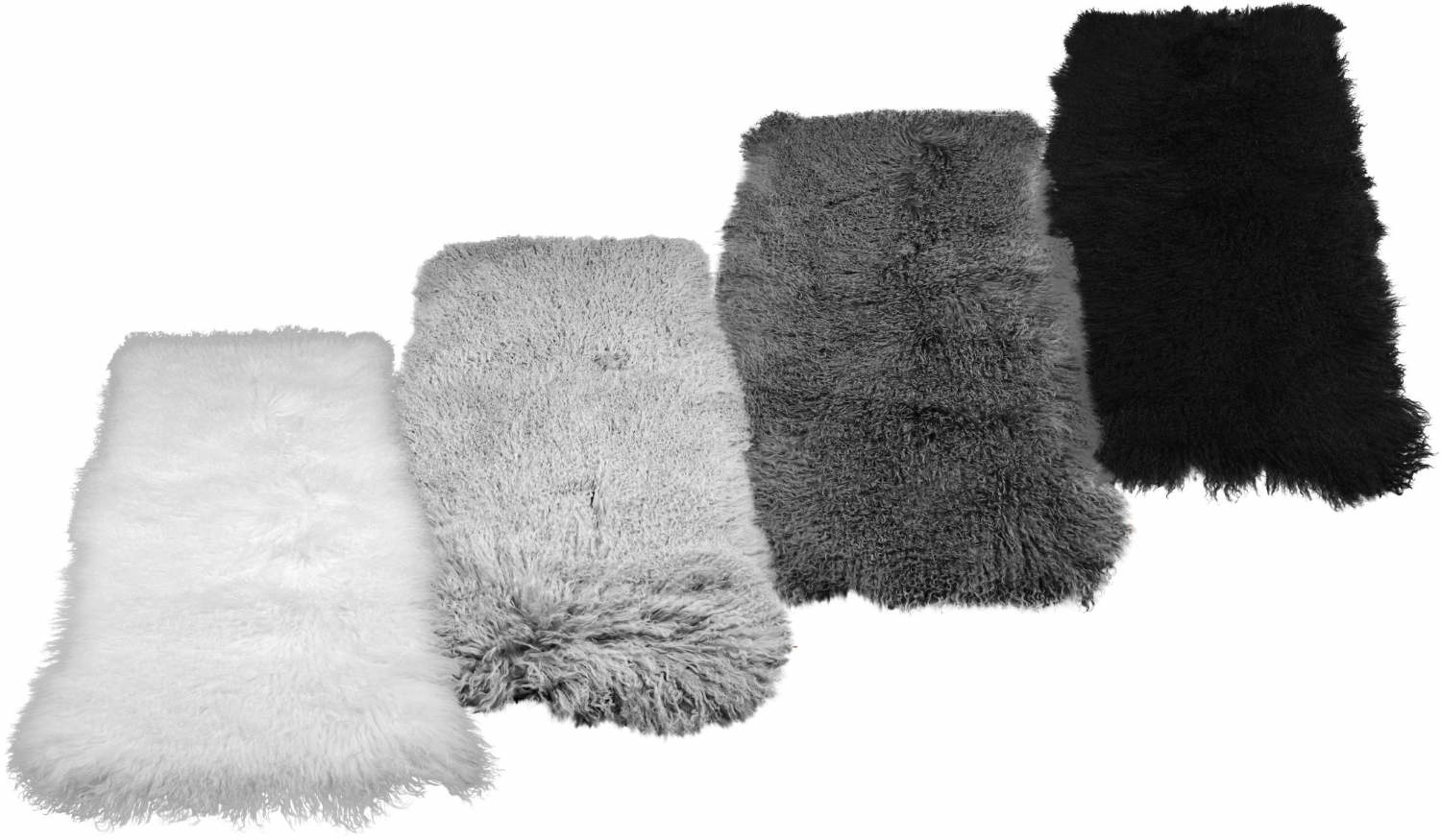 Schaffellplatte vom Tibet Schaffell - 120x60CM