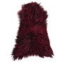 Langhaariges Lockig Bordeauxrot Schaffell