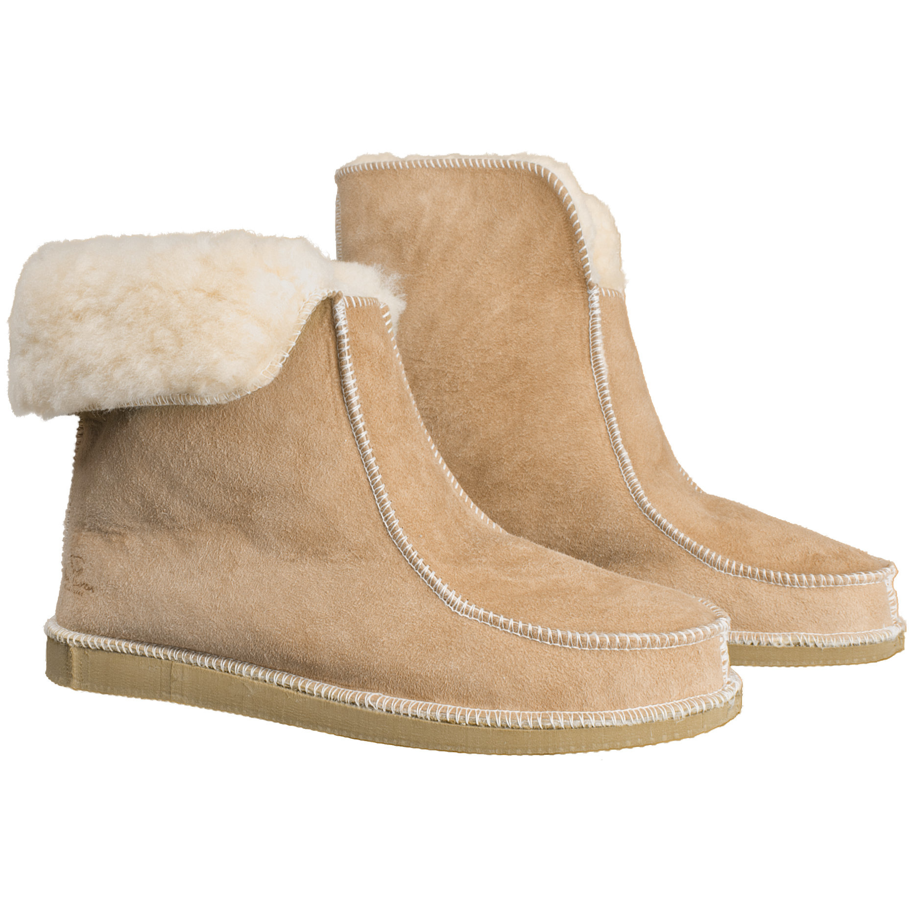 Lammfell Hausschuhe - Boot Modell