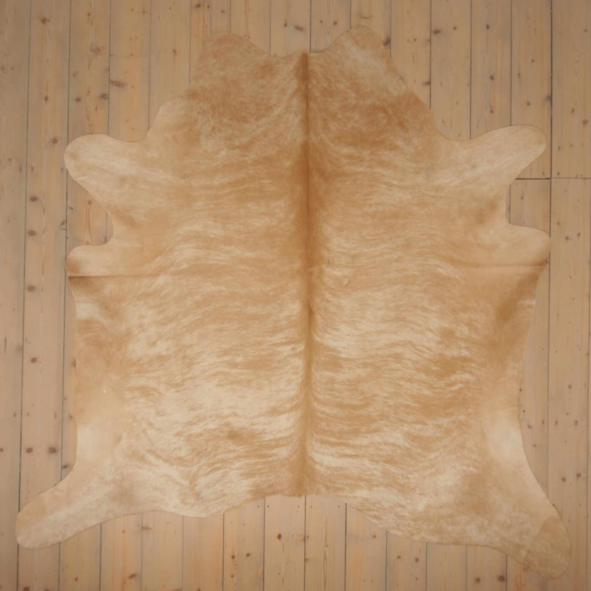 Separat Fotografiert Kuhfell BE-011 - Beige - 3-4m² - ca. 220x220cm