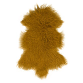 Lockig Tibet Schaffell Ocker - Groß (ca. 90 - 100 cm Länge)