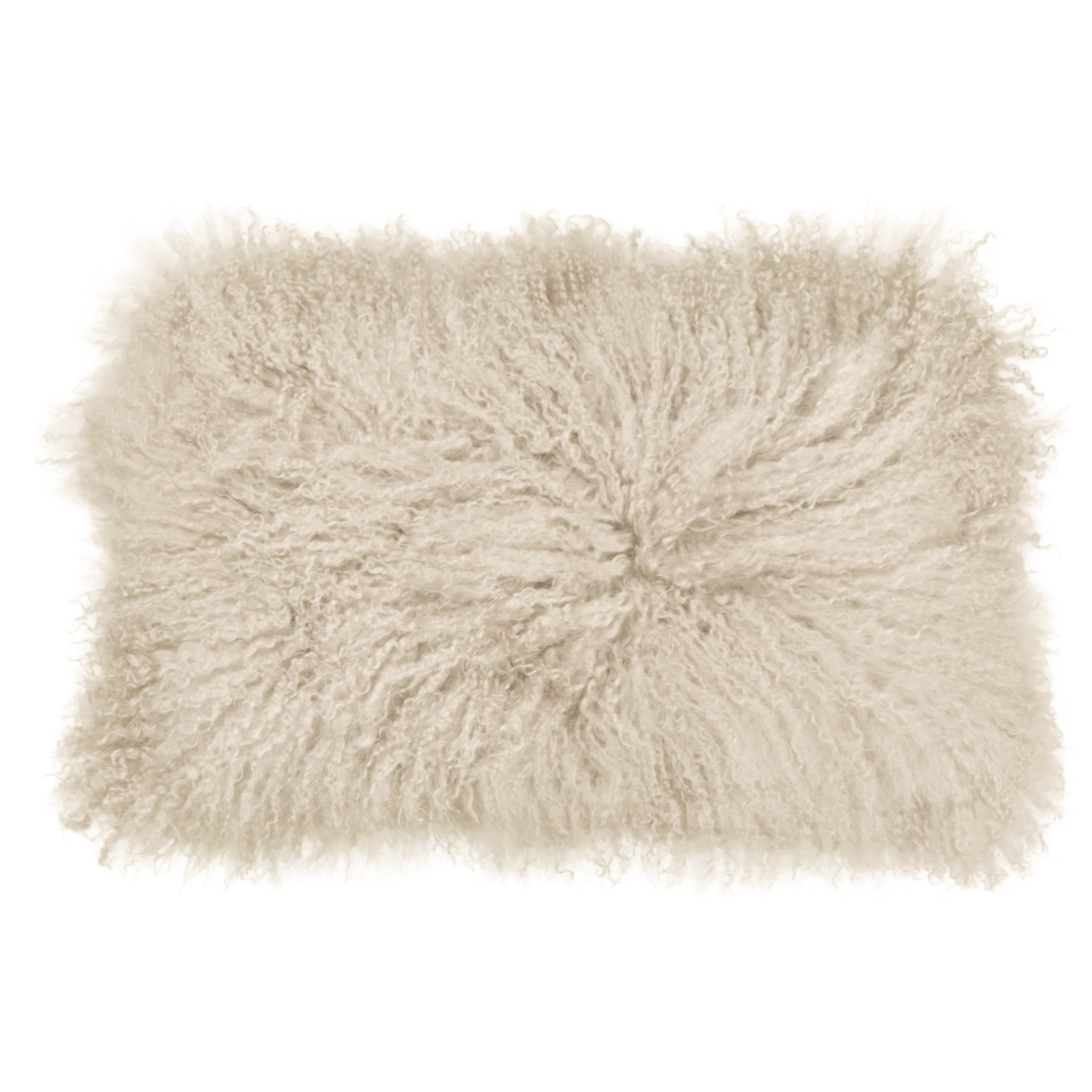 Tibet Schaffell Kissen - Off-White - 30x50cm