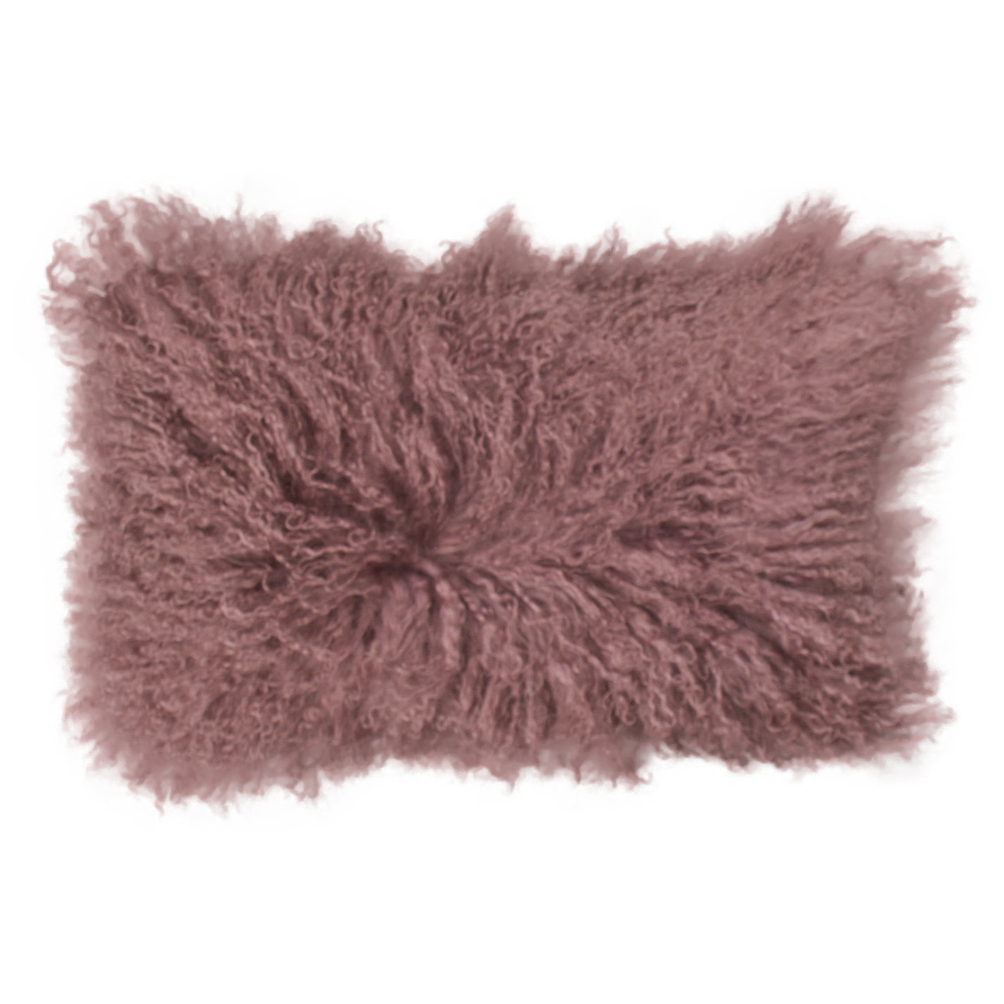 Tibet Schaffell Kissen - Alt Lila - 30x50cm