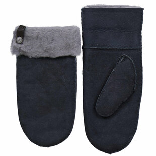 Lammfell Unisex  Fäustlinge - Grau - 5 Größen