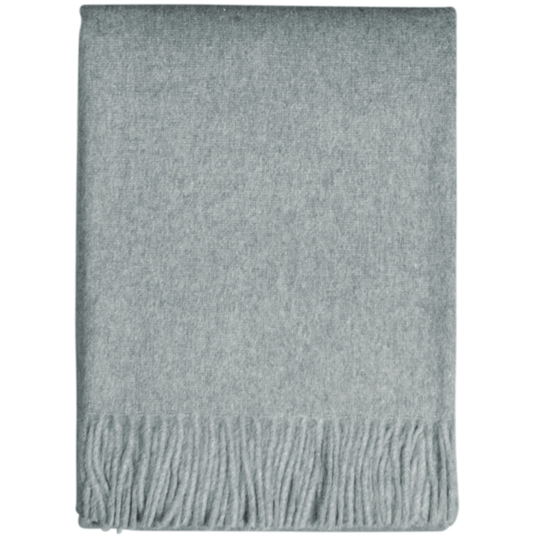 Plaid Alpakawolle in Minze