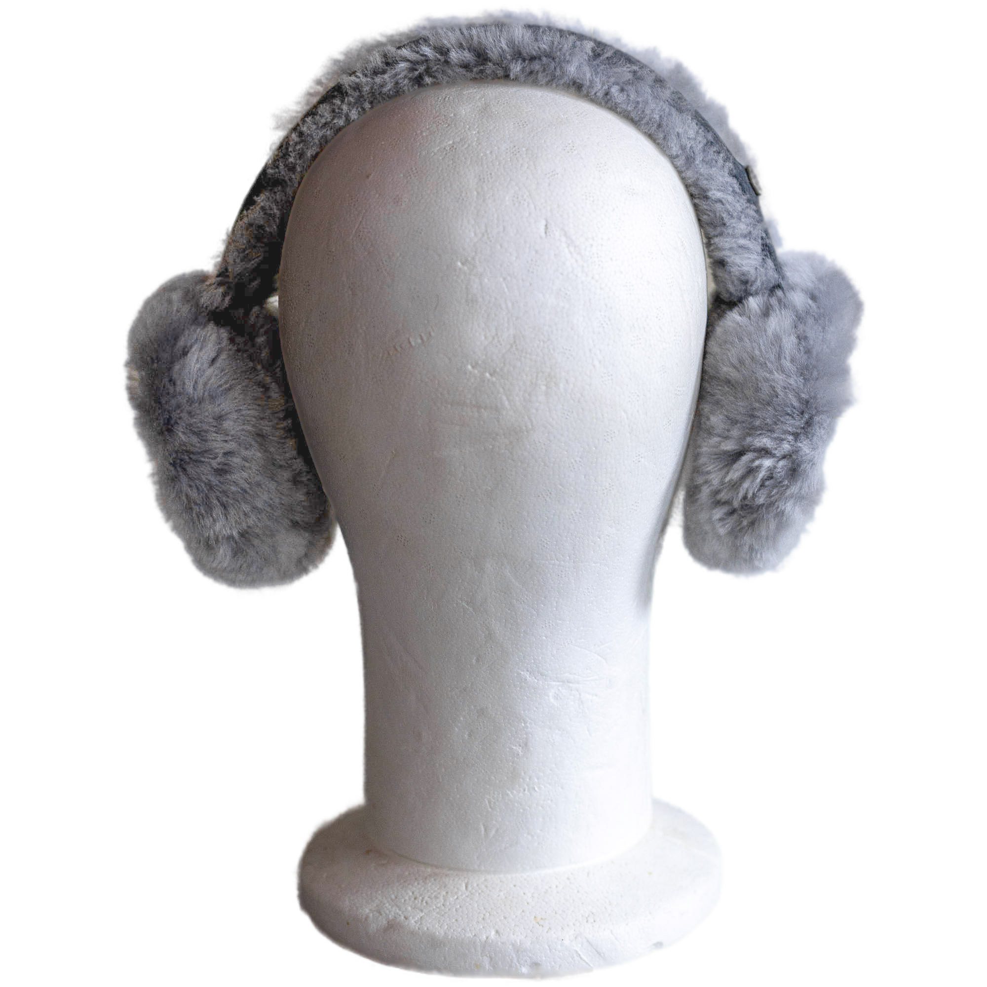 Lammfell Earmuff - Ohrenwärmer im Grau