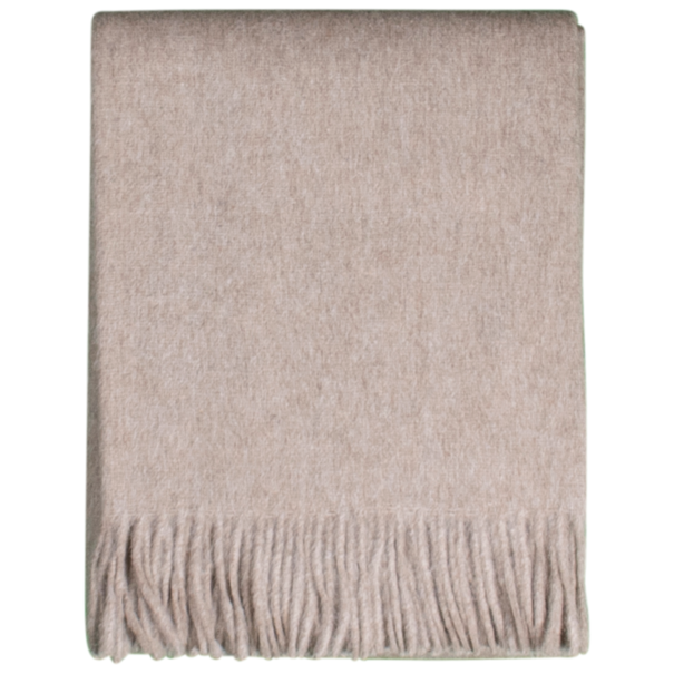 Van Buren seit 1861 Alpaka Wollplaid - Hell Beige