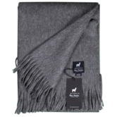 Plaid Alpakawolle in Grau