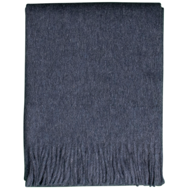 Van Buren seit 1861 Alpaka Wollplaid - Marineblau