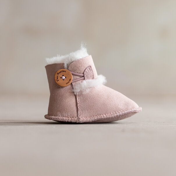 Van Buren seit 1861 Babyschuhe aus Lammfell - Davin - Rosa