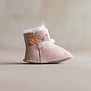 Babyschuhe aus Lammfell - Davin - Rosa