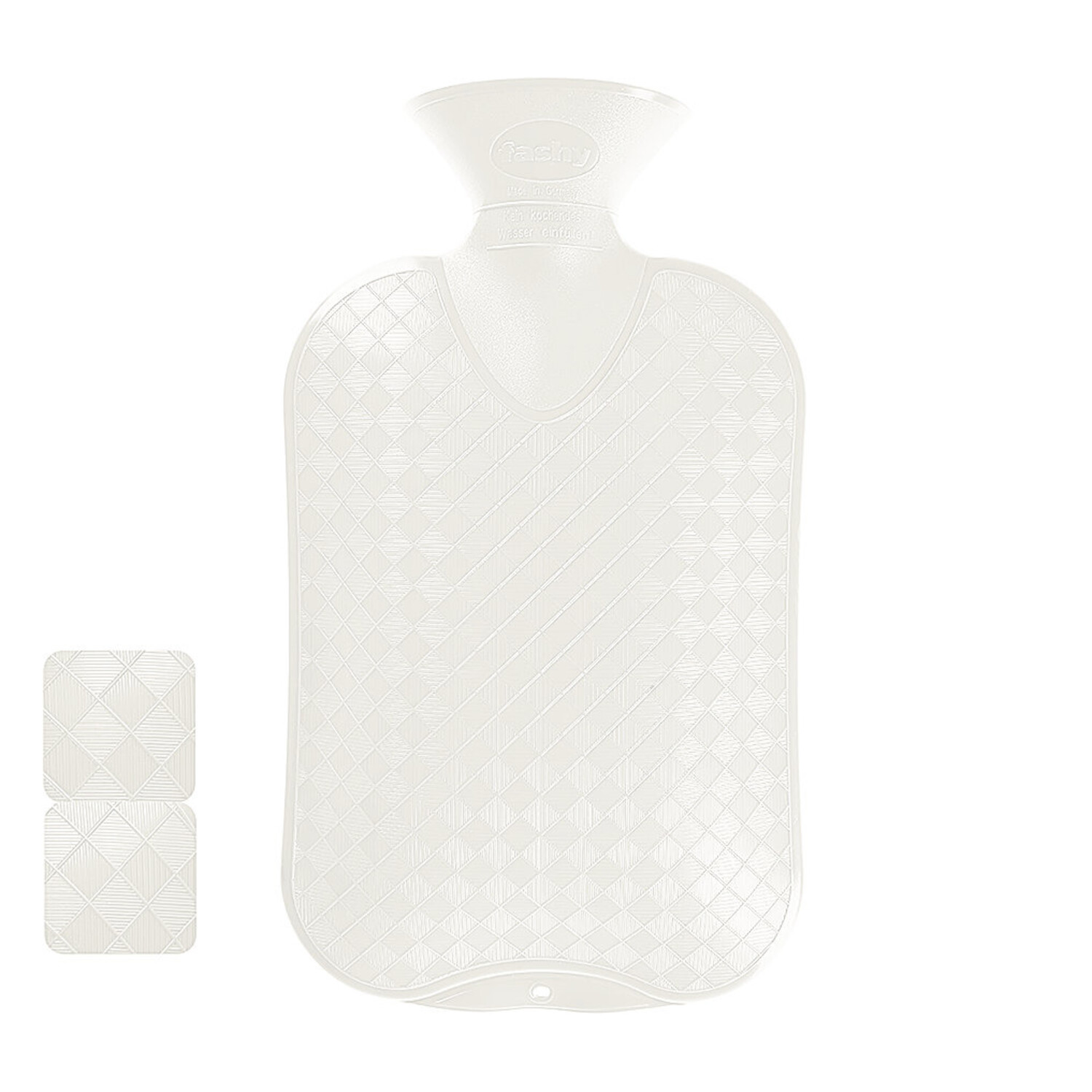 Fashy Gummi Wärmflasche - Weiß