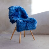 Neuseeländisches Schaffell - Navy Blue - Extra Large (100-110cm)