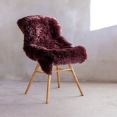 Neuseeländisches Schaffell - Bordeaux - Extra Large (100-110cm)